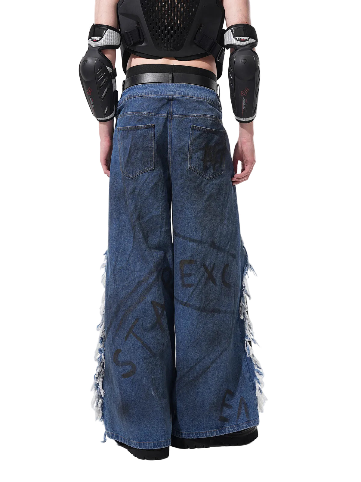 Split Authority Hybrid Wide-Leg Jeans