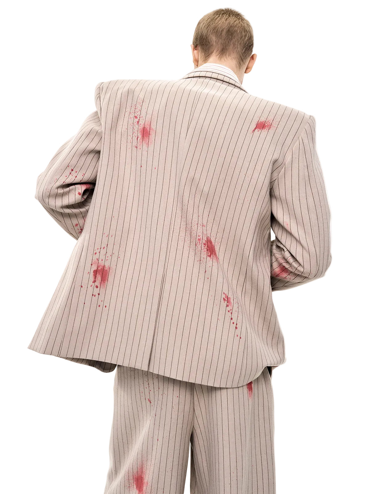 "The Crime Scene" Bloodstained Beige Suit