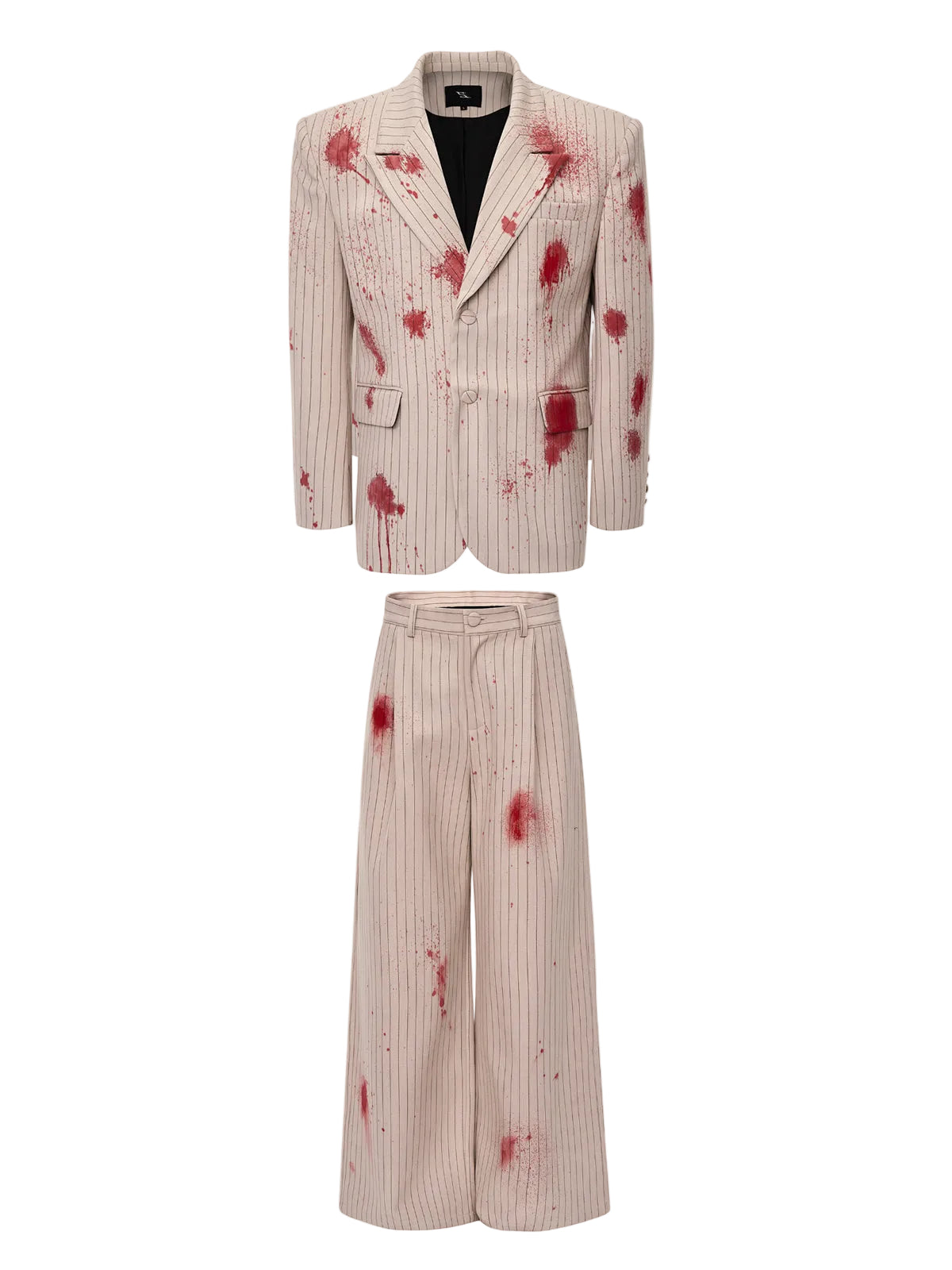 "The Crime Scene" Bloodstained Beige Suit